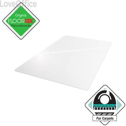 Tappeto protettivo Floortex Trasparente 120x120 cm