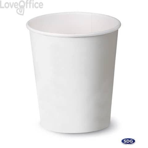 Bicchieri 3oz (85 ml) Bianco in cartoncino Scatolificio del Garda Bianco - 104-00-S (conf.50)
