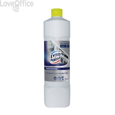 Gel detergente clorinato multiuso Lysoform Professional - flacone 1000 ml