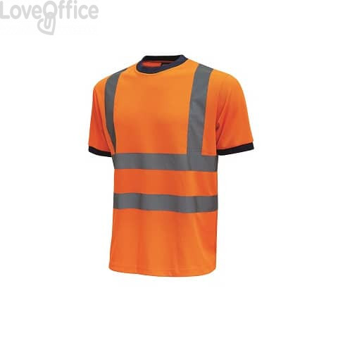 EC - T-Shirt alta visibilità Glitter U-Power cotone-poliestere arancio fluo - Taglia L - HL197OF GLITTER L
