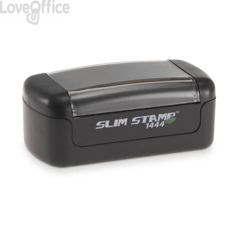Timbro di testo preinchiostrato Trodat tascabile - Slim Stamp 1444 compatibile Brother - 12x41 mm - 147620