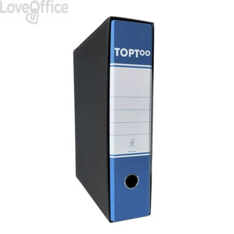 Registratori protocollo TOPToo con custodia Dorso 8 cm - 23x33 cm - Azzurro (conf.6)