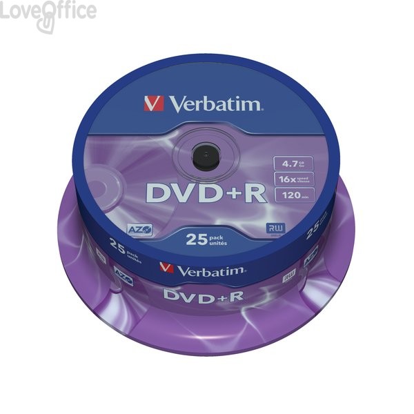 DVD Verbatim - DVD+R - 4,7 Gb - 16x - Spindle (conf.25)