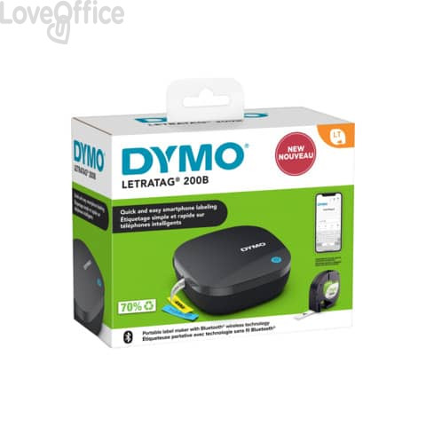 Etichettatrice mobile Bluetooth Dymo Letratag 200B - Nera