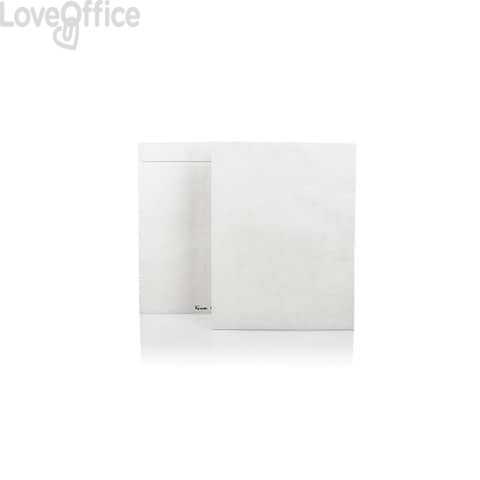 Buste a sacco con soffietti e strip Bianche 17,6x25x3,8 cm Tyvek formato B5 - 55 g/m² (conf.100)