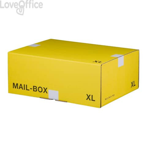 Scatole postali gialle 46x33,3x17,4 cm - Bong misura XL (conf.20)