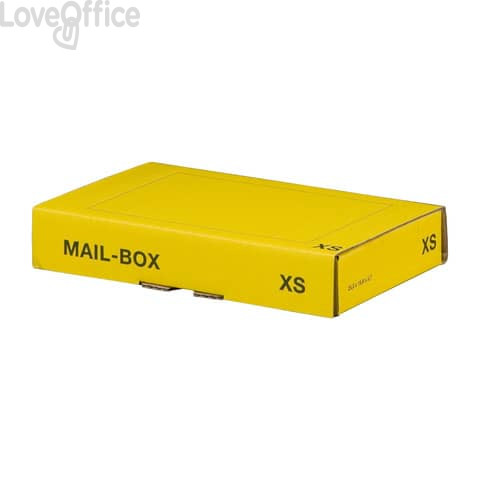 Scatole postali gialle 24,4x14,5x4,3 cm - Bong misura XS (conf.20)