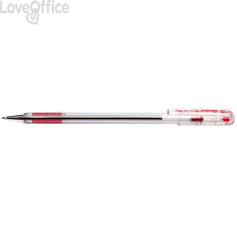 Penna a sfera Superb punta media 1 mm - Pentel Rosso BK77M-B (conf.12)