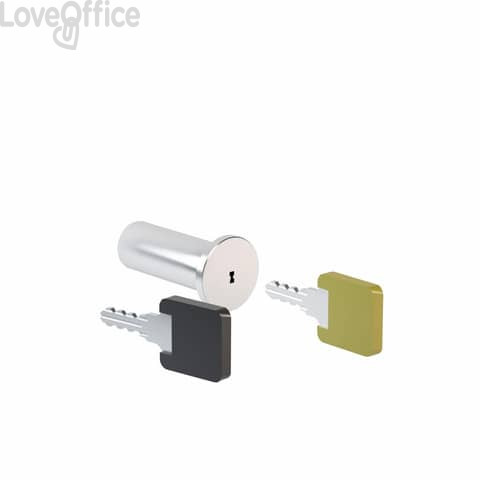 Kit chiavi per locker con ante dotate di serratura standard Motris 1 master + 1 cilindro - LK01MKCL