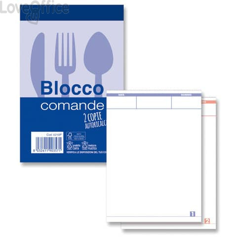 Blocchi comande autoricalcanti -25x2 copie autoricalcanti - 9x13,8 cm Z10584Z118484 (conf.40)