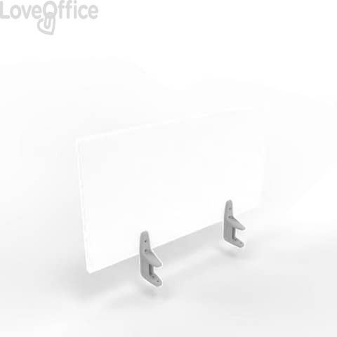 Pannello divisorio in melaminico Bianco per scrivanie singole 80xh.42 cm linea Practika Quadrifoglio - CODI080-BA