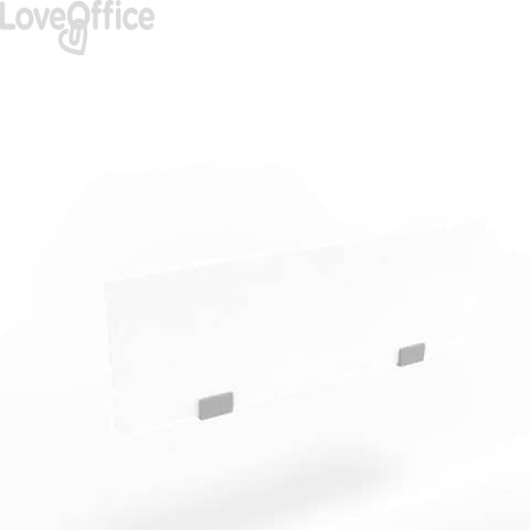 Pannello divisorio in melaminico Bianco per bench 100xh.35 cm linea Practika Quadrifoglio - CODB100-BA