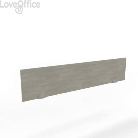 Pannello divisorio in melaminico cemento per bench 160xh.35 cm linea Practika Quadrifoglio - CODB160-CL