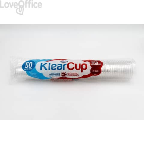 Bicchieri Trasparenti in PET KlearCup 350 cc - 61829 (conf.50)