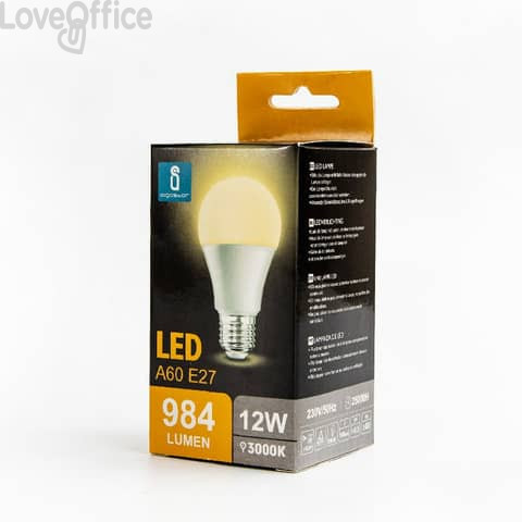 Lampadina LED A60 E27 12W - 1170 lumen Aigostar luce calda B10105MQE