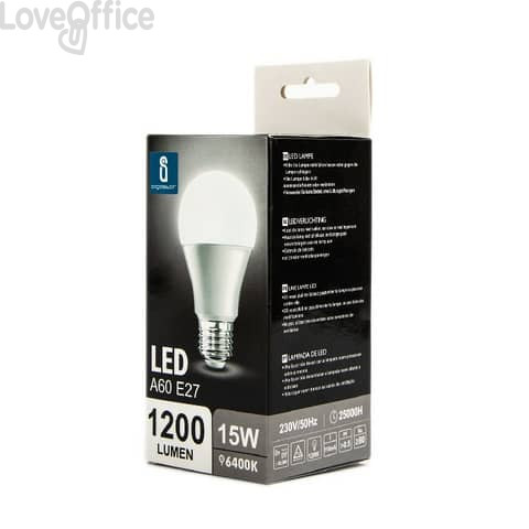 Lampadina LED A60 E27 15W - 1500 lumen Aigostar luce fredda B10105MQB