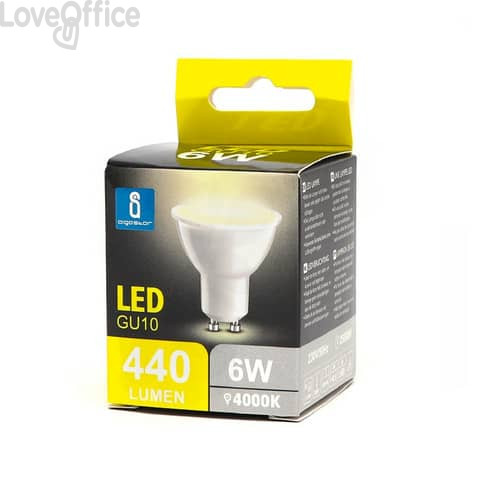 Lampadina LED GU10 6W - 480 lumen Aigostar luce naturale B10107UWY
