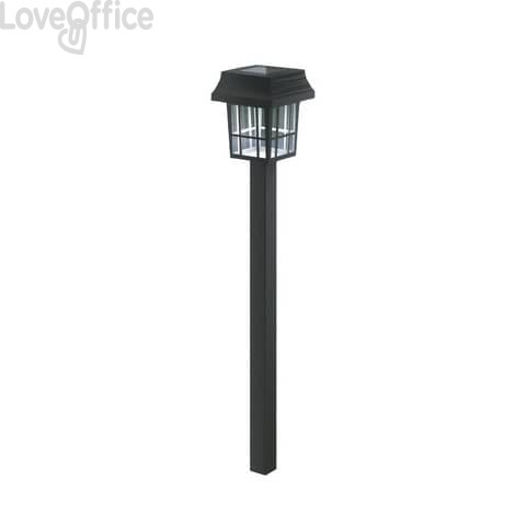 Lampioncino LED in plastica con pannello solare e sensore crepuscolare Aigostar luce fredda - lanterna - B10201J9S