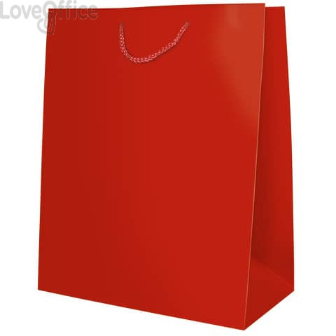 Sacchetti da regalo Rosso opaco Biembi misura XL - 33x46x13 cm - BXS202O20D (conf.6)