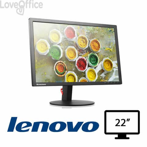 Monitor Lenovo T2254PC 22'' rigenerato grado A - LED LCD/VGA/DISPLAY PORT/ HDMI - 004308PCR-EU