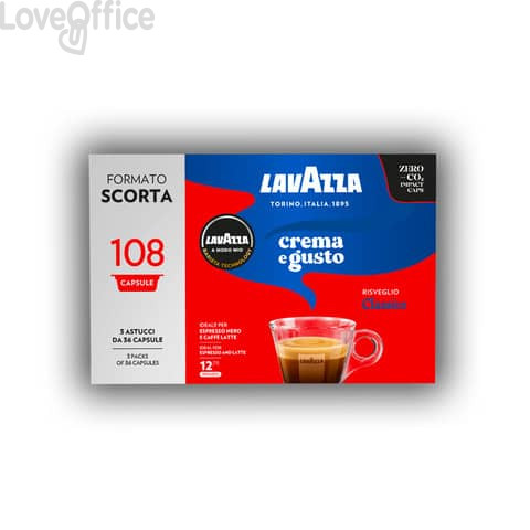 Caffè in capsule monodose A Modo Mio Crema e Gusto - 8235 (conf.108)