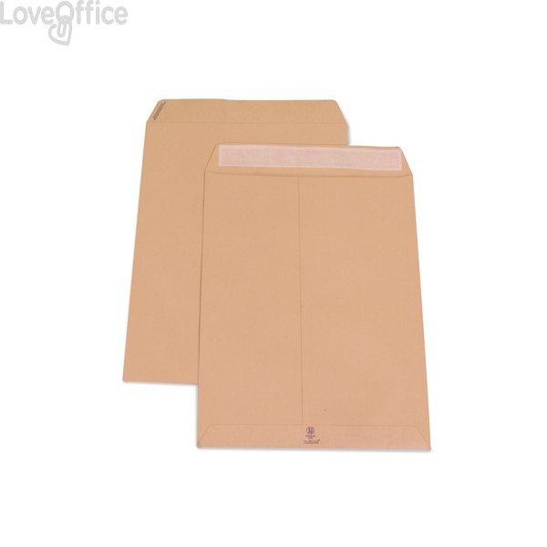 Buste a sacco con strip Pigna - Avana - 19x26 cm - 100 g/m² - strip - 0655116 (conf.500)