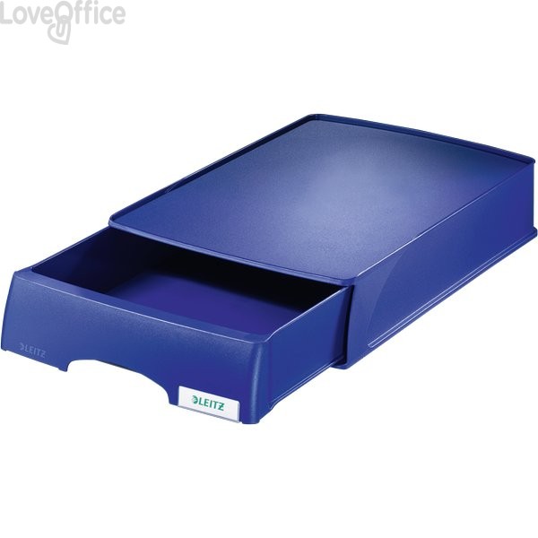 Vaschetta portacorrispondenza Leitz Plus Standard a cassetto - Blu fiordaliso