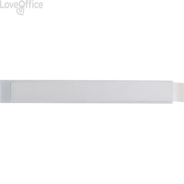 Portaetichette adesive Ies - L - Sei Rota - Inserto in cartoncino incluso - 4x30 cm (conf.10)
