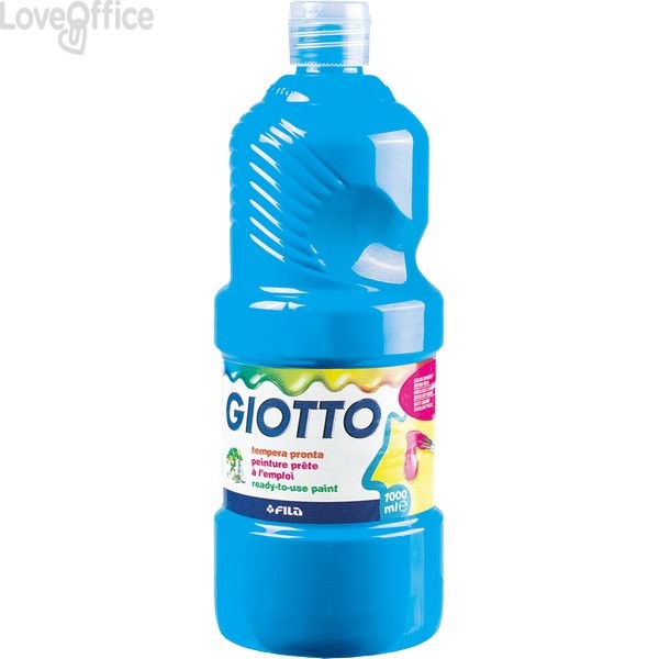 Tempera pronta GIOTTO - Ciano - 1000 ml - 533415