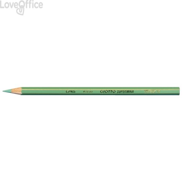 Pastelli colorati GIOTTO Supermina Verde salvia - 3,8 mm - da 3 anni in poi (conf.12)