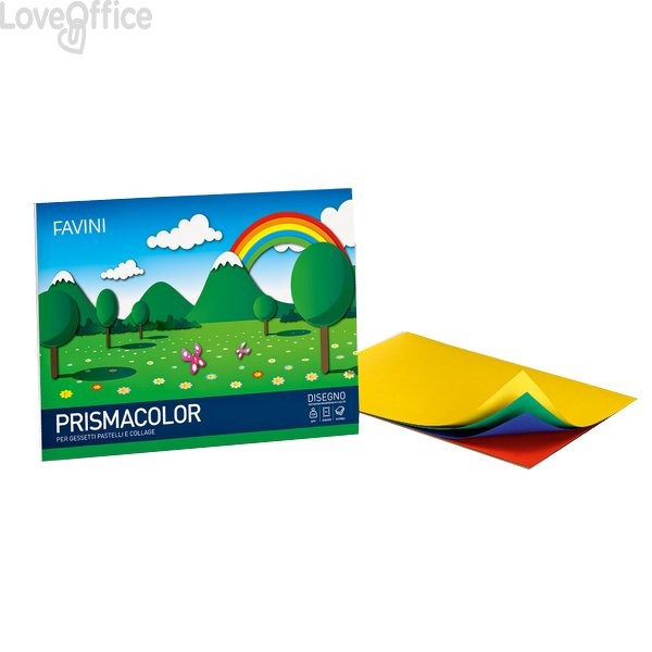 Album Prismacolor Favini - 24x33 cm - Assortito - 128 g/m² (10 fogli)