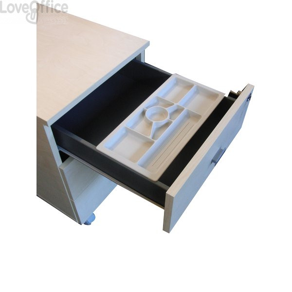Separatore cassetto porta cancelleria per Cassettiera Londra Linekit - 35x16,5x2,5 cm