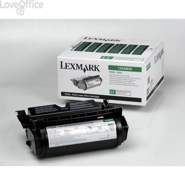 Originale Lexmark 12A6835 Toner alta resa return program Nero
