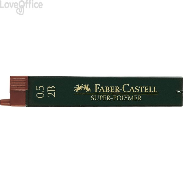 Mine SUPERPOLYMER Faber Castell - 0,5 mm - 2B - 120502 (conf.12)