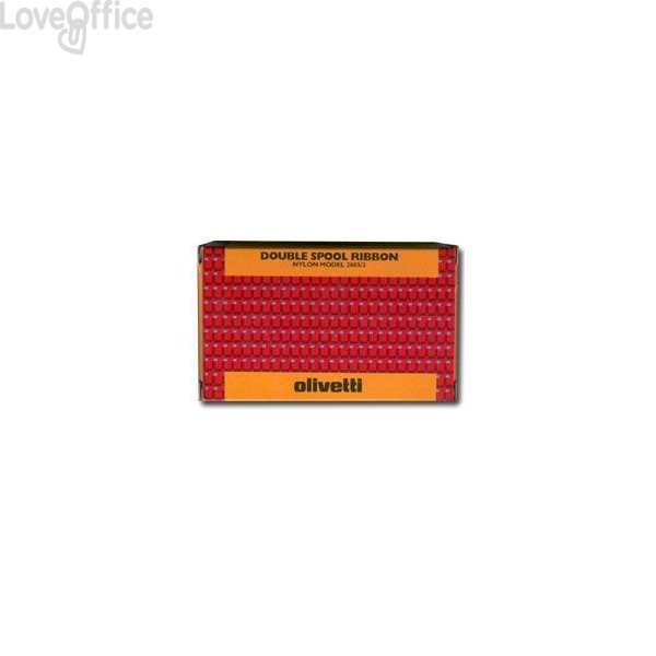 Consumabile per calcolatrice scrivente Logos Olivetti Nero/Rosso - 80406