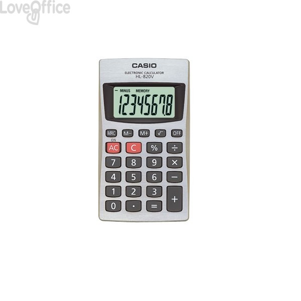 Calcolatrice tascabile 8 cifre HL-820VA Casio - HL-820VA