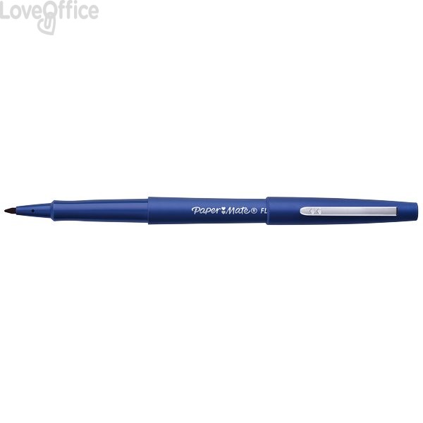 Penne con punta sintetica Flair Nylon Paper Mate - Blu - 1 mm - S0191013 (conf.12)