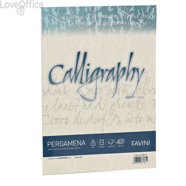 Calligraphy Pergamena Liscio Favini - naturale - fogli - A4 - 190 g/m² - A69Q084 (conf.50)