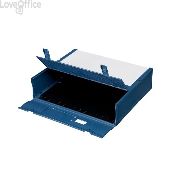 Scatola Archivio Combi Box E600 Fellowes - Dorso 9 cm - Blu navy