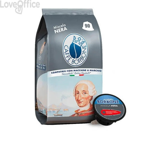 Capsule compatibili Dolce Gusto Caffe Borbone qualità Nera (conf.90)