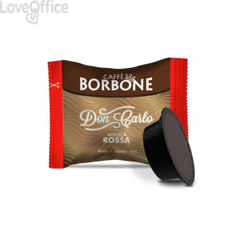 Capsule compatibili e compostabili Don Carlo Caffe Borbone qualità Rossa (conf.100)