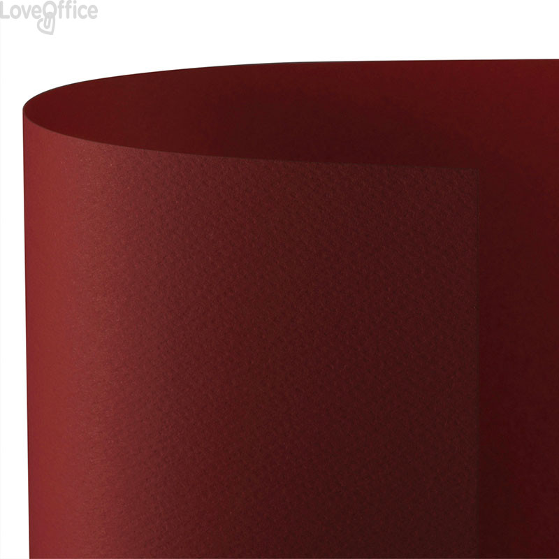 Cartoncini colorati PRISMA 220 Favini - 70x100 cm - Rosso rubino (conf.10 fogli)