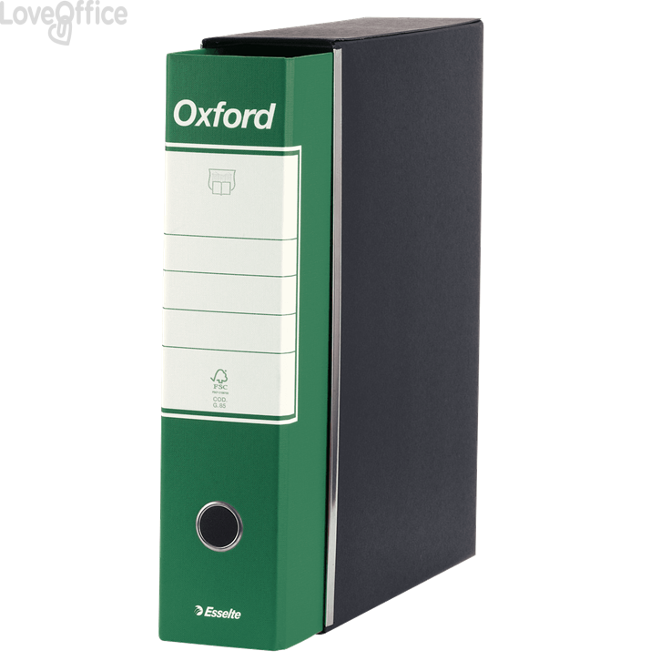 Esselte Raccoglitori Oxford - registratore commerciale - Dorso 8 - utile 23x30 cm - Verde (conf.6)