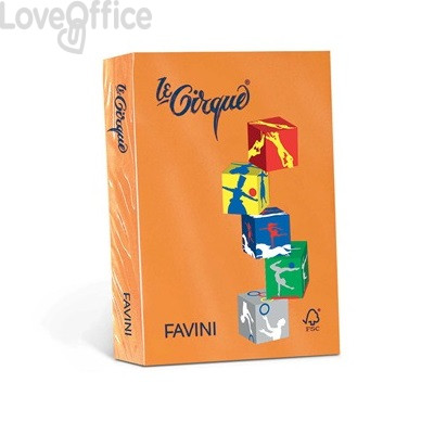 371 Risma carta colorata A4 Le Cirque Favini - A4 - 80 g/m² - Arancio  tropico (risma da 500 fogli) 12.70 - Carta - LoveOffice®