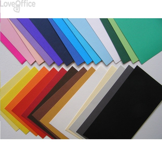 Cartoncini colorati PRISMA 220 Favini - 70x100 cm - Nero (conf.10 fogli)