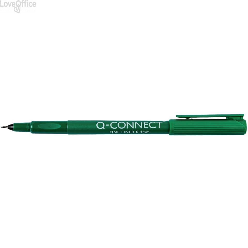 Fineliner Q-Connect 0,4 mm Verde (conf.10)
