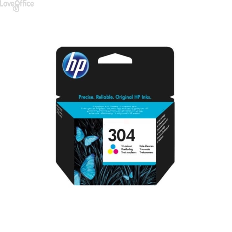 Originale HP N9K05AE Cartuccia Ink-jet 304 1 3 colori