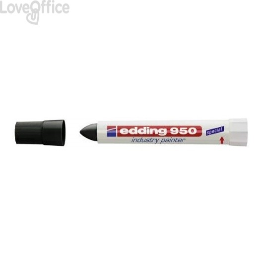 Pennarello a cera Edding 950 - Paint Markers Nero - 10 mm