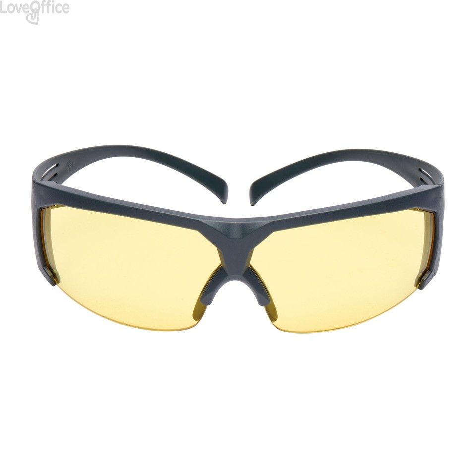 Occhiali di protezione 3M lenti gialle in Policarbonato
