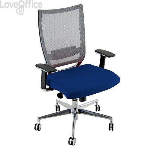 Sedia ergonomica da ufficio CONCEPT UNISIT - fili di luce - Blu - COTXL/F11